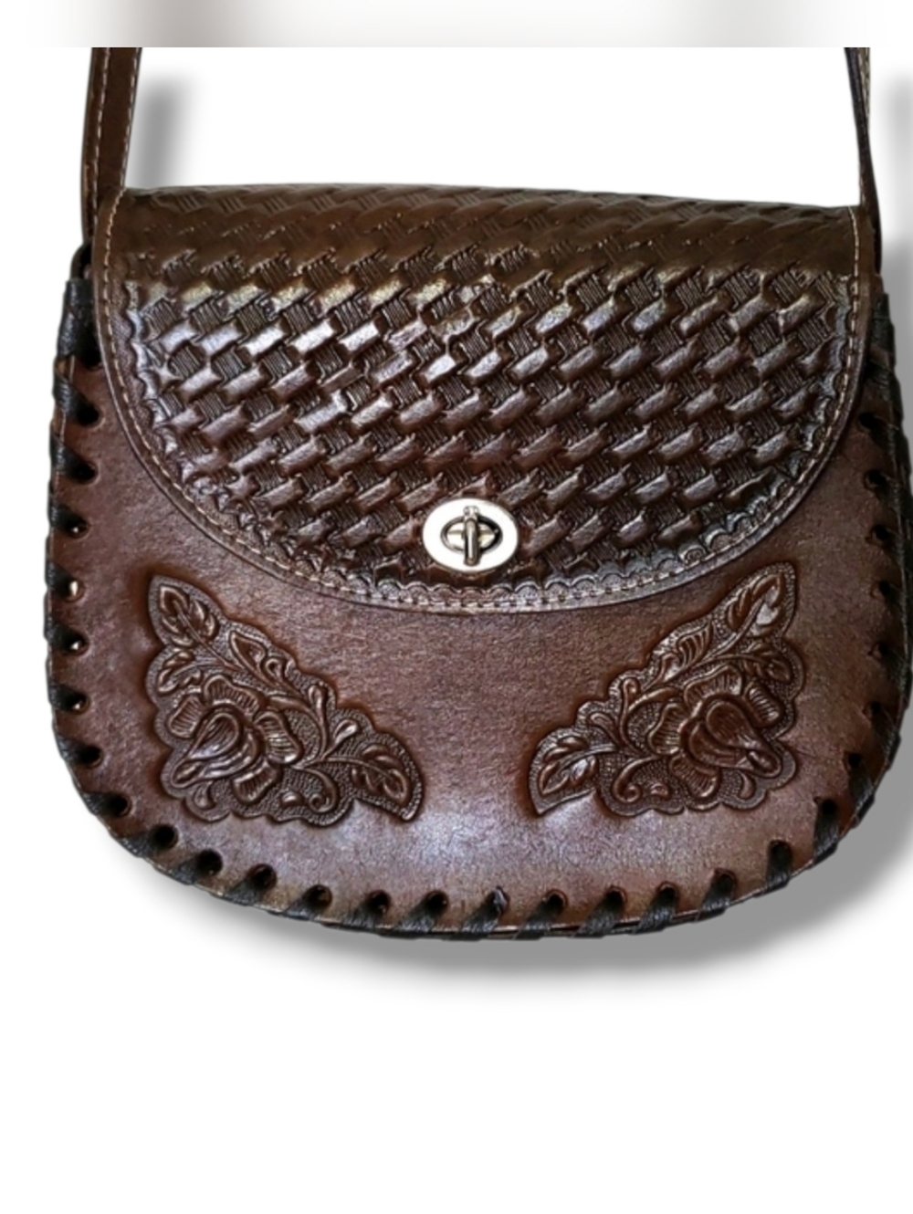 Mexican Leather Purse in Brown